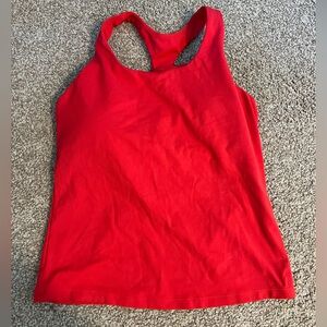 Red Sleeveless Tank Top